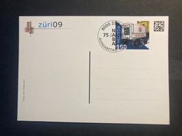 Schweiz 2009 Ganzsache Züri09 75 J. NABA gestempelt 1.Tag