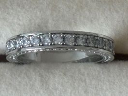 Luxus Elegante Gr: 18/8 Memoire Ring  Farbe Silber