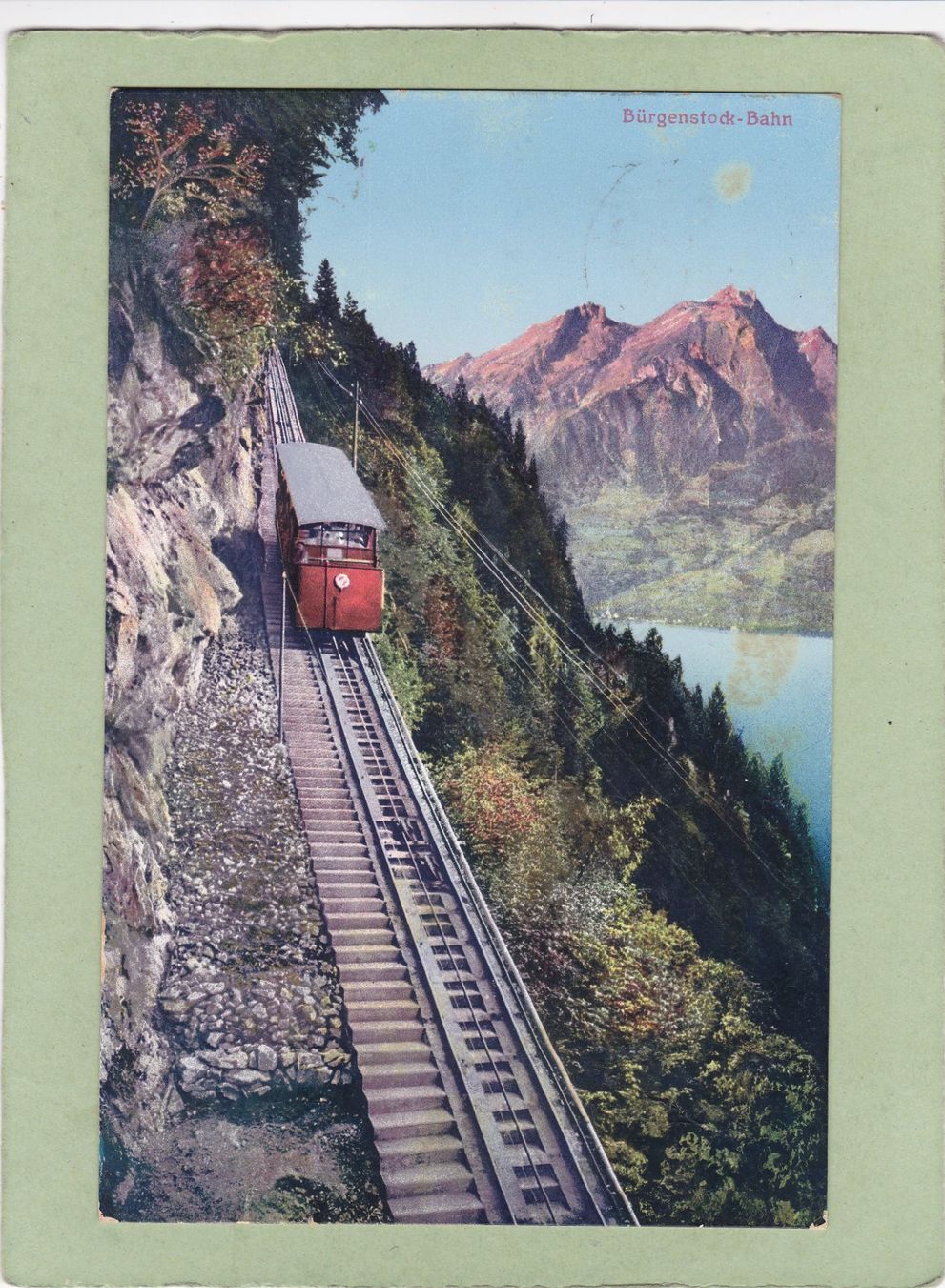Ansichtskarten: Bürgenstock Bahn 1915 – Gebraucht aus Herisau von Lisegrat2008