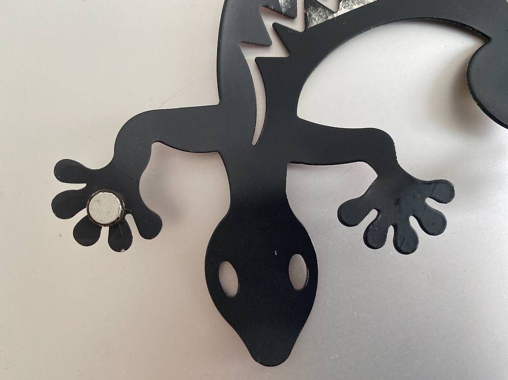 Figuren: Gecko aus Metall mit Magnet – Gebraucht aus Gerolfingen von Regenbogen88 3