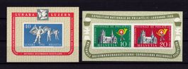 R1642  /  Bloc 1951 / 1955 avec trace de charnière X
