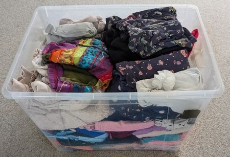 Kinderkleider gemischt für Mädchen 110/116 -  93 Teile