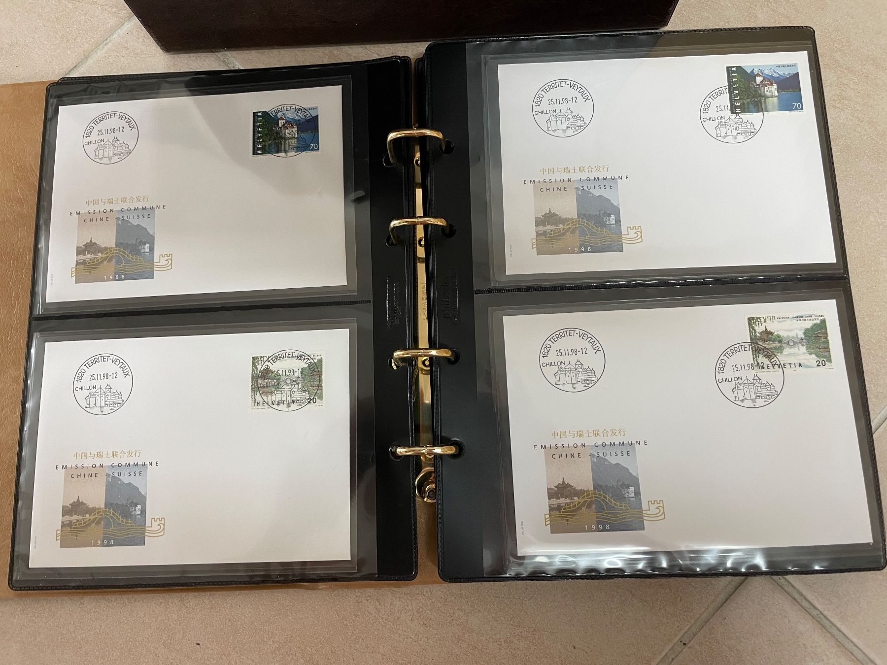 Alle Briefmarken: Château de Chillon se-tenant – Gebraucht aus Sonceboz-Sombeval von Comment2 8