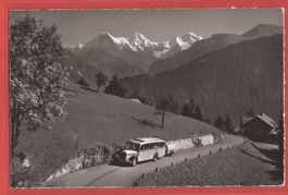 Saurer-Postauto nach Beatenberg - ca. 1945 - 1961 gestempelt