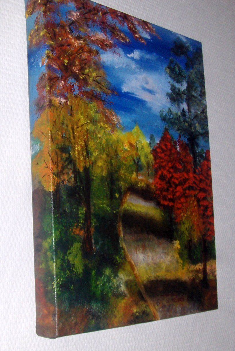 Dipinti: goldener Herbst Öl auf Leinwand – Nuovo e nell'imballaggio originale da Eschenbach venduto da Alicekunst 3
