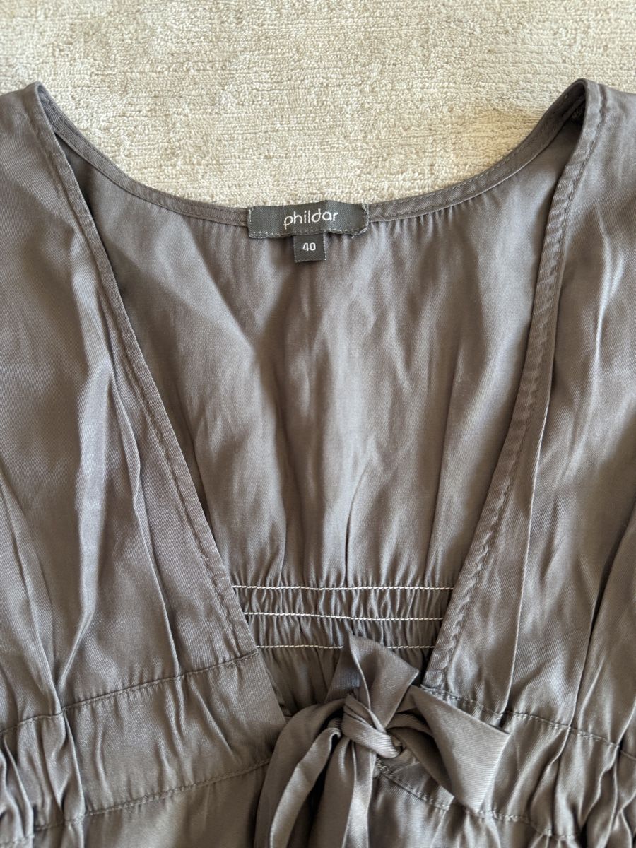 Vestiti: Robe grise Phildar, taille 40, élégante – Usato da Lausanne venduto da Stephaniesdressing 5