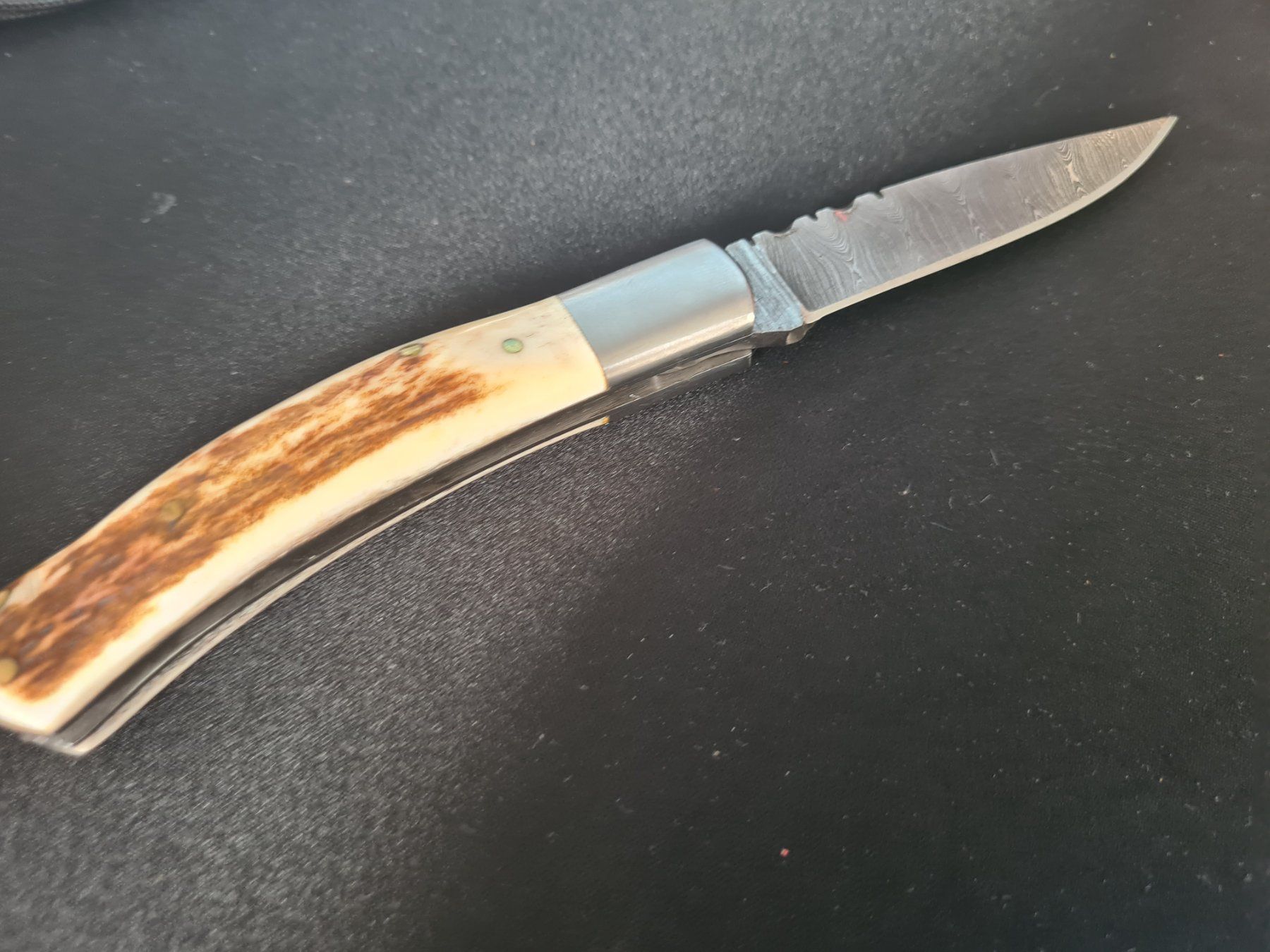 Coltelli tascabile: Damast Taschenmesser Horn – Nuovo (secondo la descrizione) da Bern venduto da Respirit 1