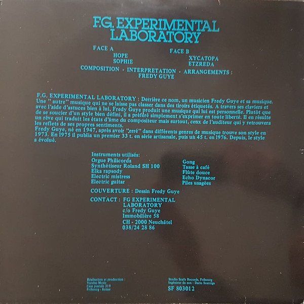 Dischi in vinile: LP F.G. EXPERIMENTAL LABORATORY - Hope – Usato da Bettlach venduto da galileo-records 1