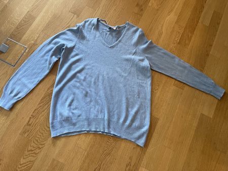 Pullover Adagio Kaschmir-Seide Pulli Gr. 48 blau