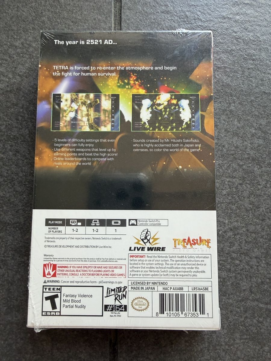 Nintendo Giochi: Radiant Silvergun Nintendo Switch Limited Run Games – Nuovo (secondo la descrizione) da Zürich venduto da cENS0R 1