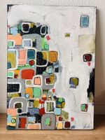 Abstraktes Acrylbild, modernes Kunstwerk, Unikat