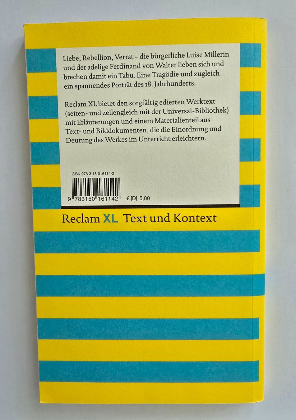 Libri: Kabale und Liebe, Friedrich Schiller – Usato da Zürich venduto da pfo_tjp8 1