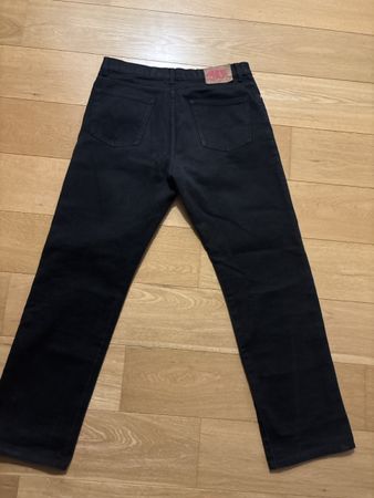 Baggy Black Jeans ohne Waschung
