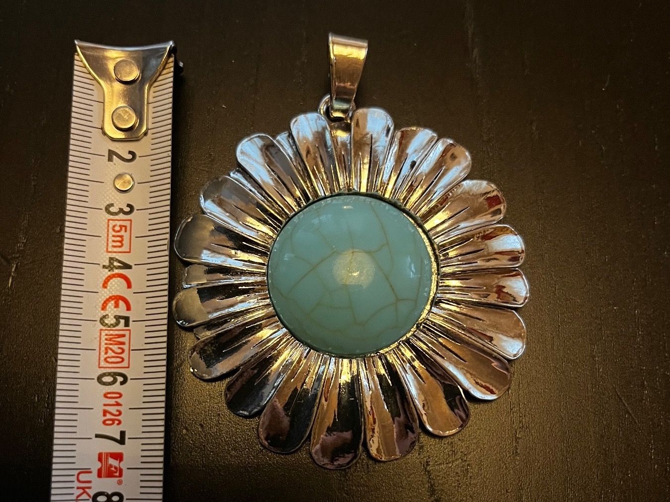 Ciondoli: Amulett/ Anhänger Blume mit Türkis – Nuovo (secondo la descrizione) da Gams venduto da Mariawicca 3