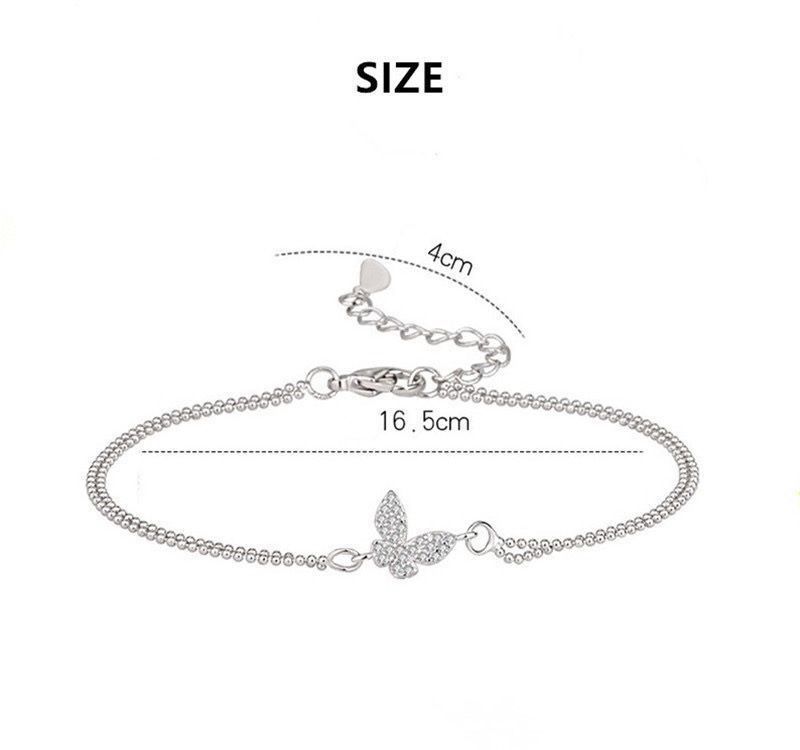Bracciali & Braccialetti: silber armkette mit schmitterling – Nuovo e nell'imballaggio originale da St. Gallen venduto da yatoot26 3