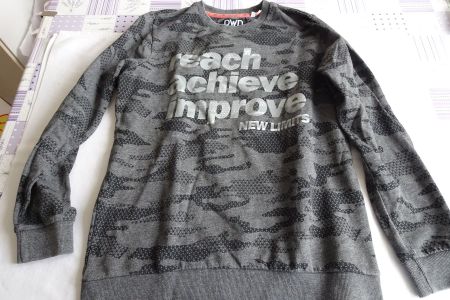 Pullover grau gemustert Gr. 182 ( ca. Herrengrösse M)