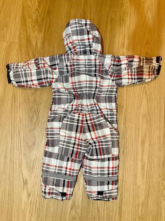 Combinaison d'hiver enfant à carreaux, chaude et confortable