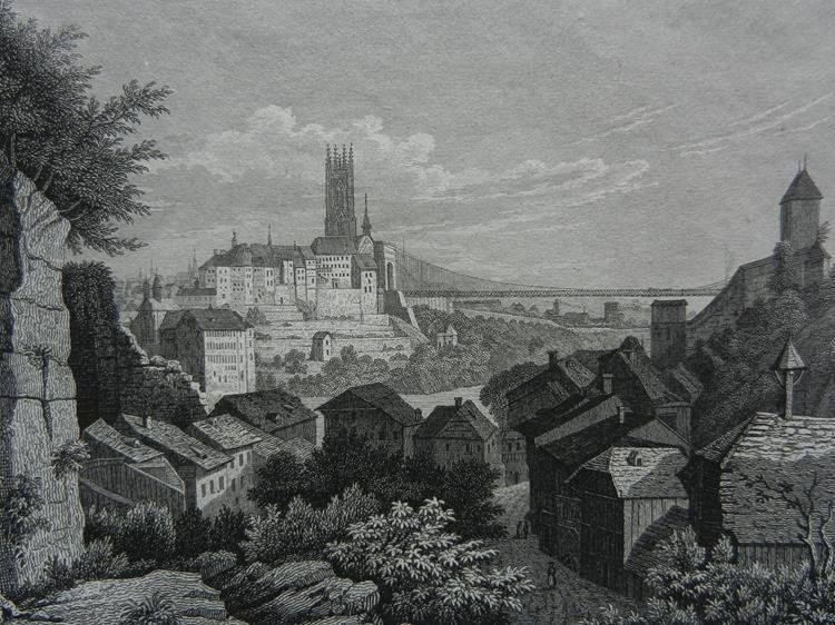 Gravures: Fribourg Freiburg – D'occasion à Risch par Rischli15 1