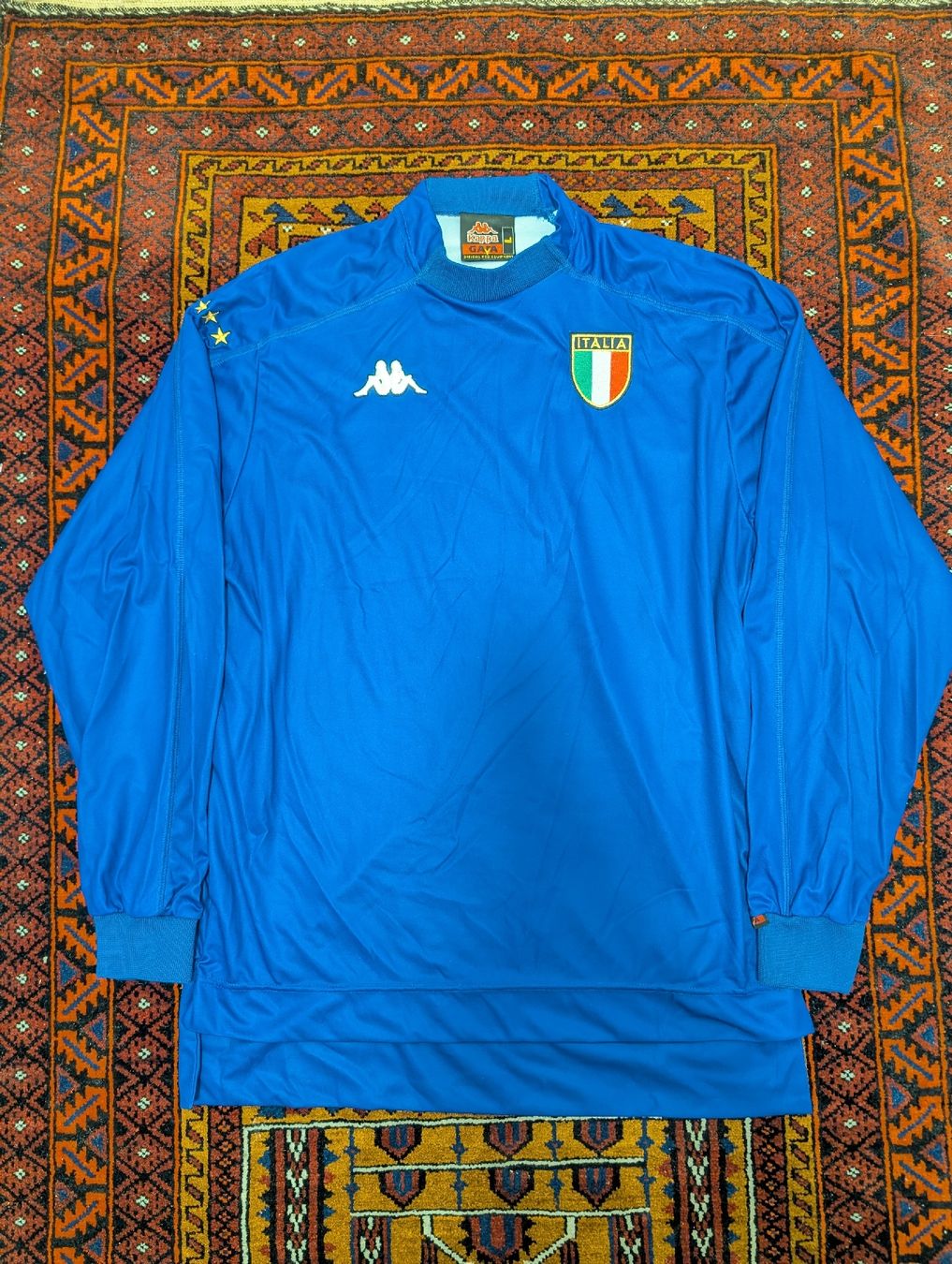 Kappa Canottiere & Pantaloni: Italia Heim Trikot 1999/2000 – Usato da Biel/Bienne venduto da Second_Chance_Biel