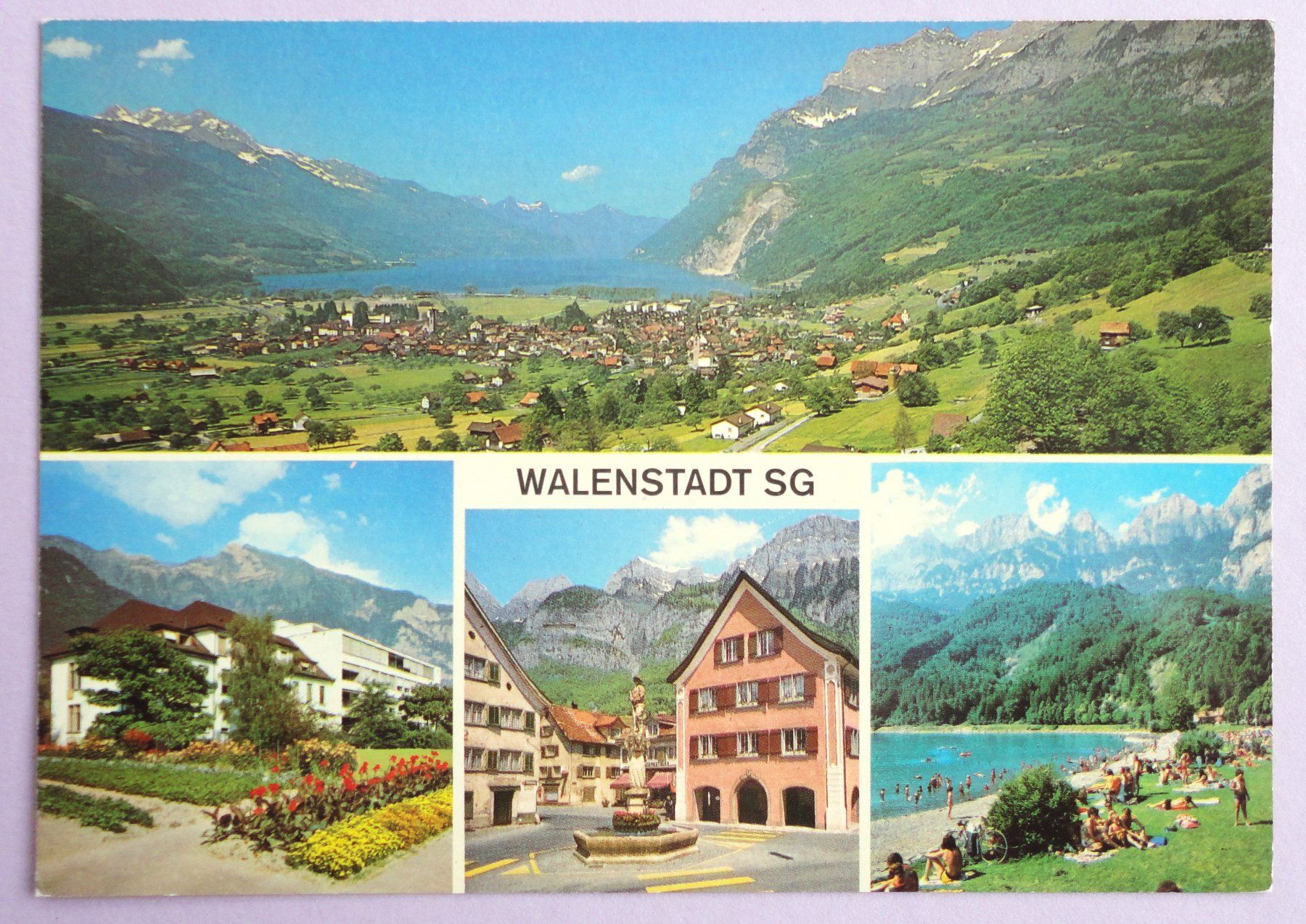 Cartoline postali: Walenstadt SG – Usato da Fétigny venduto da Billy2miny