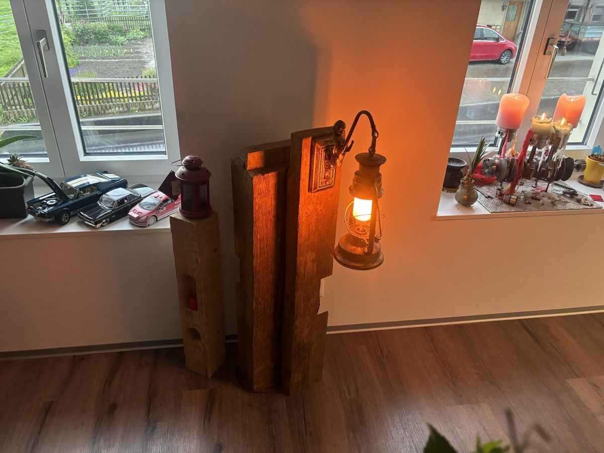 Eichholtz Lampade: Rustikale Lampe aus Altholz - Einzigartiges Designobjekt – Usato da Salvenach venduto da Bali06 7