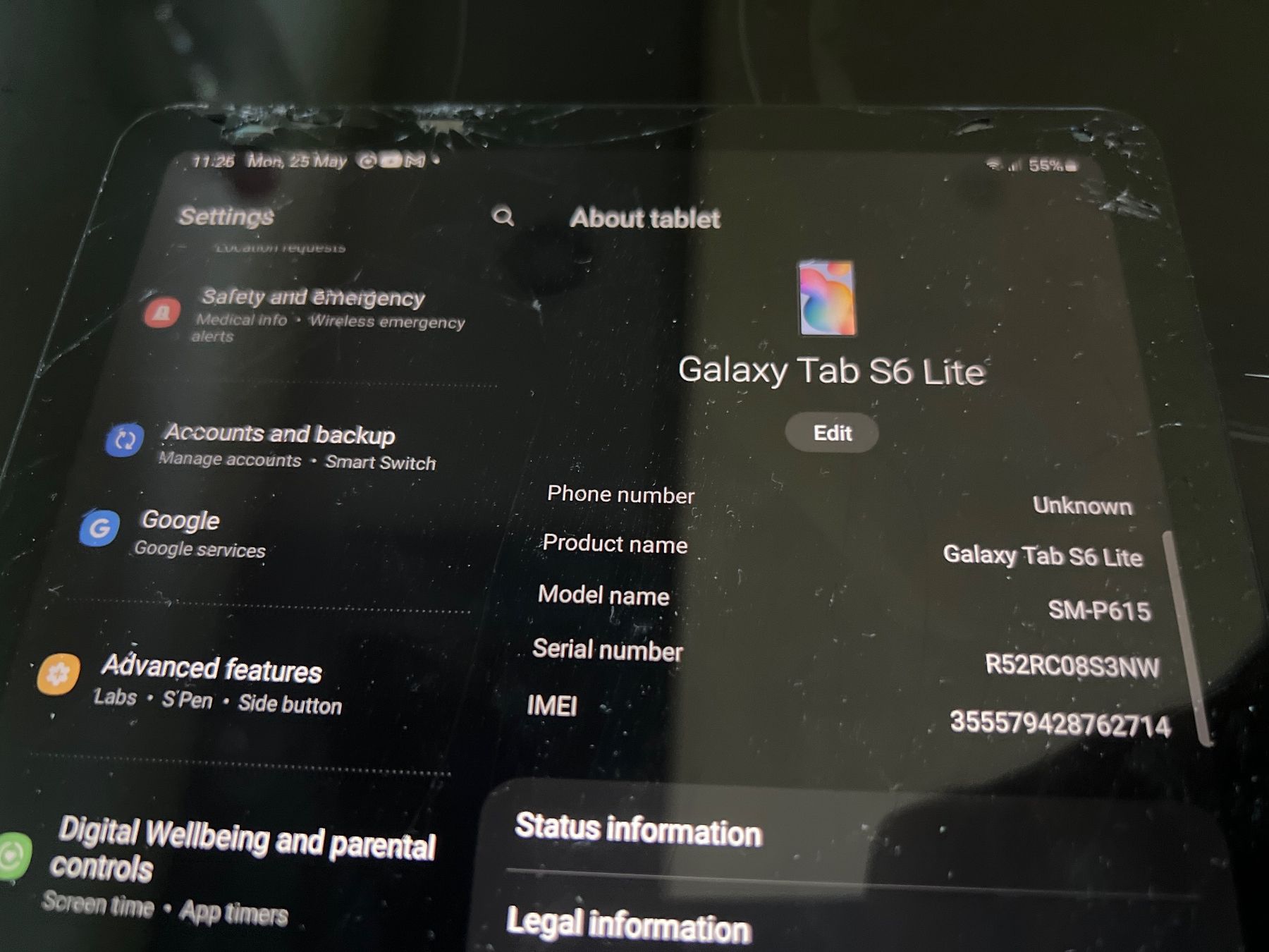 Samsung Tablet PC: Samsung Galaxy Tab S6 Lite 64GB - LTE – Difettoso da Mülligen venduto da vagos85 3