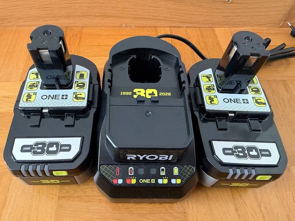 Meiko Gabbie, trasporto & Sicurezza: Ryobi Original set 2x 4Ah mit ladegerät – Nuovo e nell'imballaggio originale da Zollikofen venduto da Hoplaboom 2