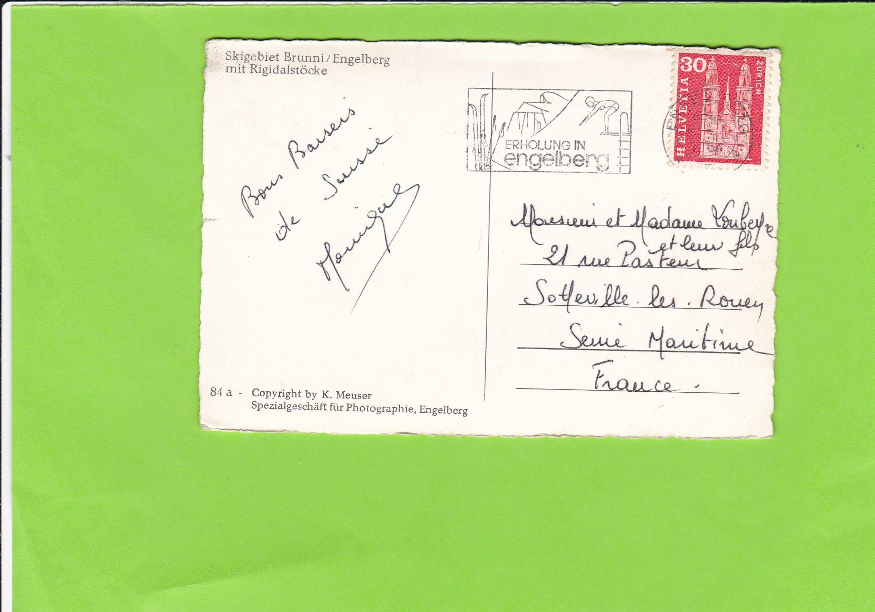 Cartoline postali: Skigebiet Brunni / Engelberg – Usato da St. Peterzell venduto da neckertal 1