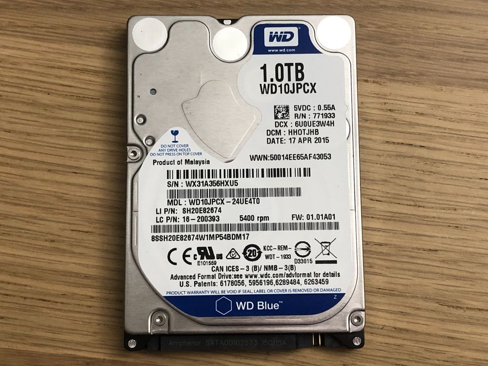 Western Digital WDC WD10JPCX-24UE4T0, 1'000GB HD | Kaufen auf Ricardo
