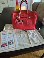 HERMÈS Birkin 35 Clemence Rose Texas