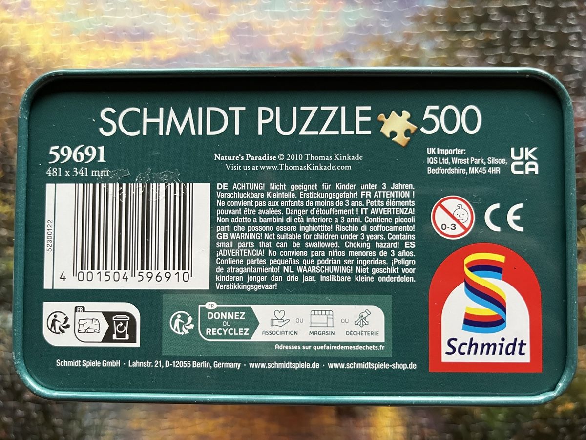 Puzzle: Schmidt Puzzle 500 Teile Thomas Kinkade – Usato da Zürich venduto da Gurkis 3