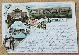 Bayern litho BAYREUTH, 1896 !