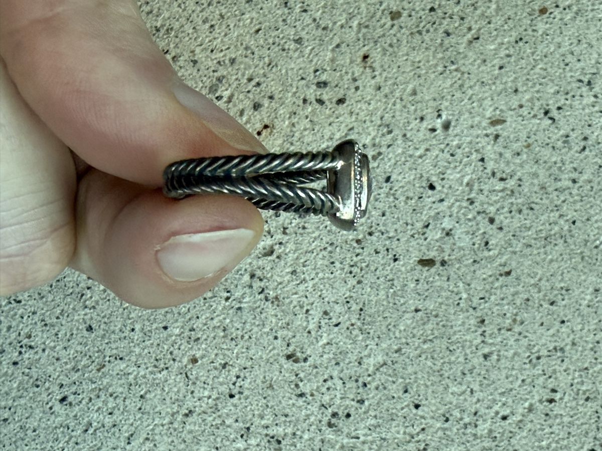 Anelli: David Yurman Albion Ring with Diamonds, Size 7, Silver – Usato da Zürich venduto da aud_jxy9 3