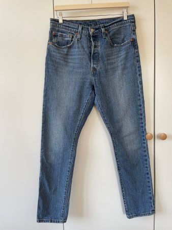 Levi's 501 S Skinny Jeans – Mittelblau, ca. Gr 38/M