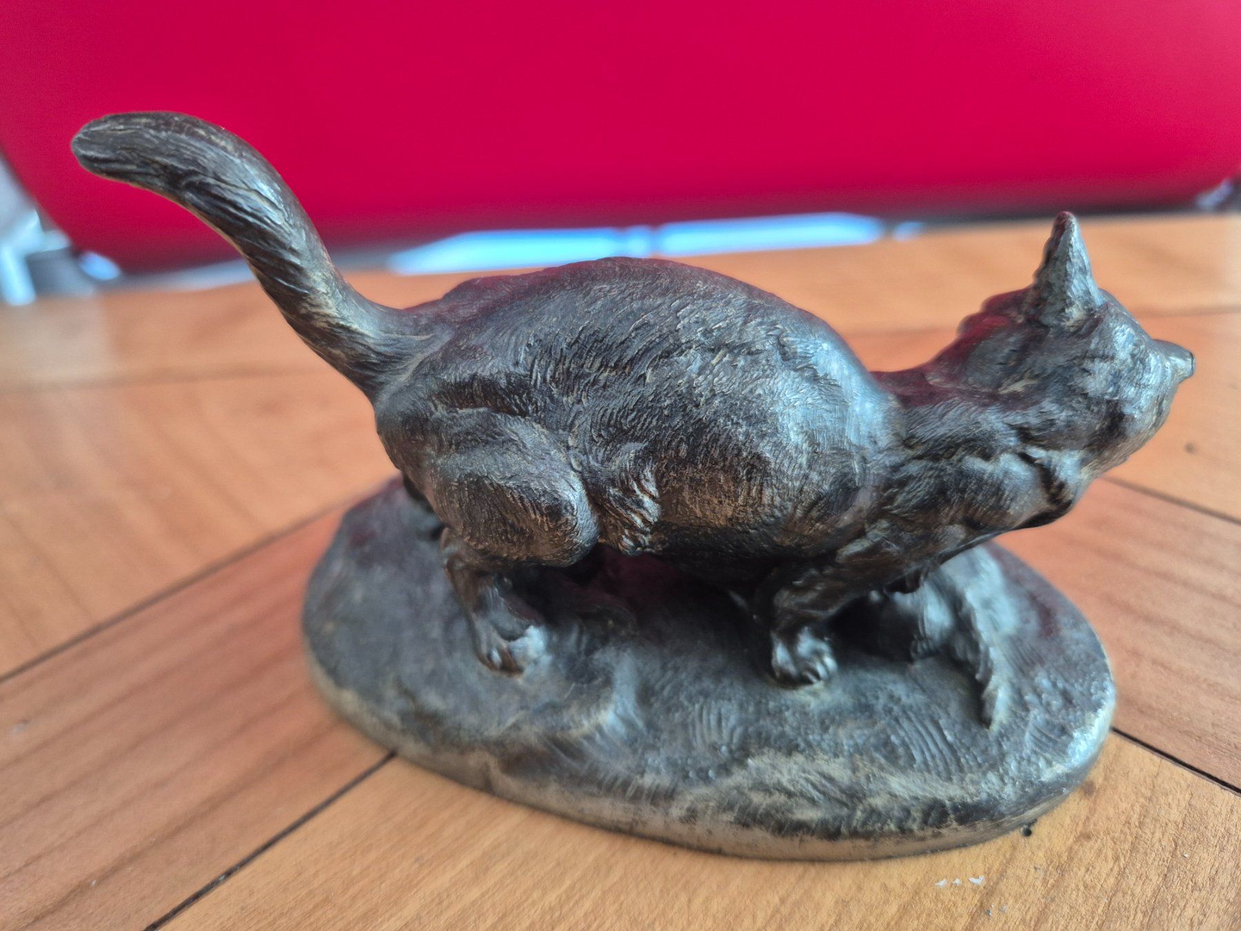 Statuette: Sculpture chat, chatte et chattons bronze Théophile Hingre – Usato da Fully venduto da tameab 5