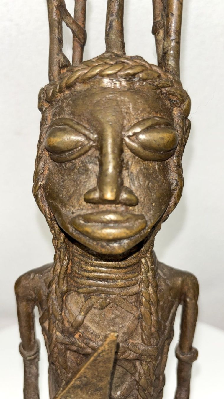 Statuette: Afrikanische Bronzefigur | Handarbeit | H 35 cm – Usato da Sommeri venduto da Plutus09 5