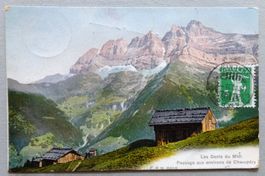 Les Dents du Midi, Paysage aux environs de Champéry