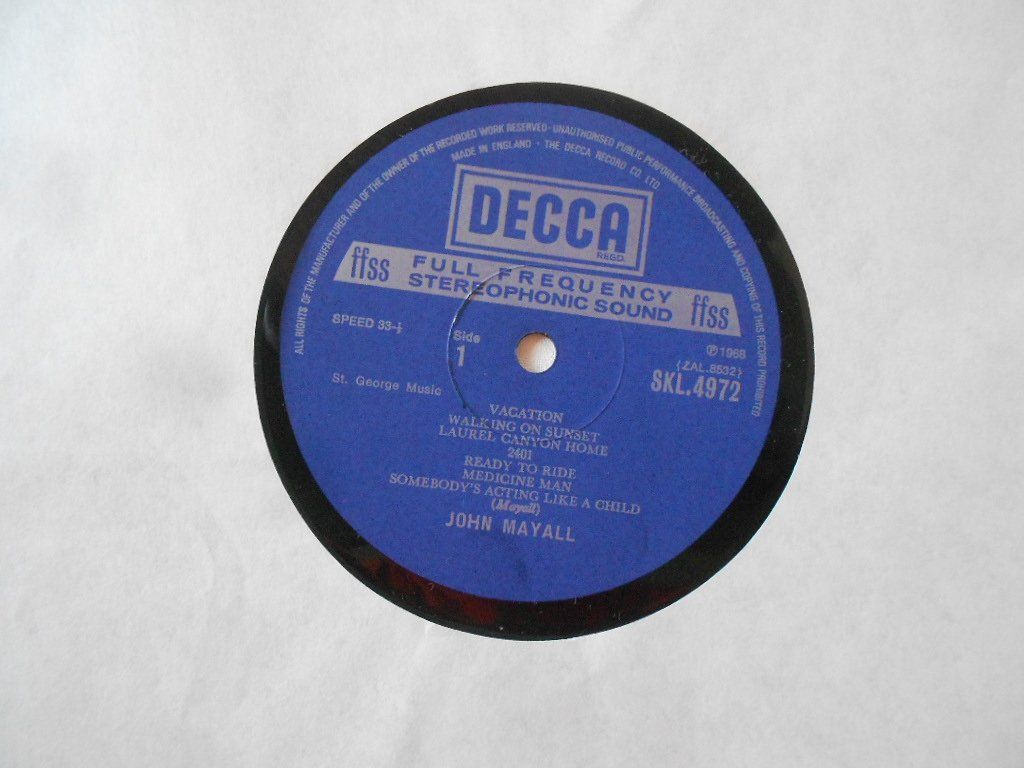 Dischi in vinile: JOHN MAYALL  -  BLUES FROM LAUREL CANYON – Usato da Bex venduto da Giorgiob 4