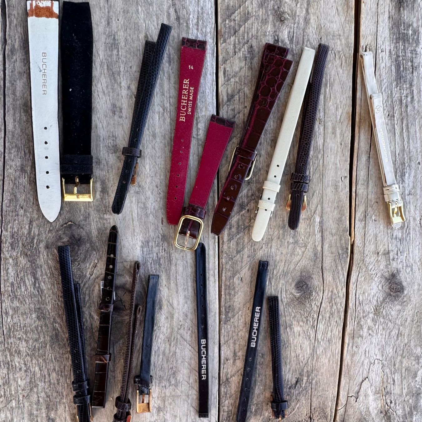 Bucherer Uhren: Bucherer Watch Straps Vintage Lot – Neu (gemäss Beschreibung) aus Arzier-Le Muids von Avanna 1