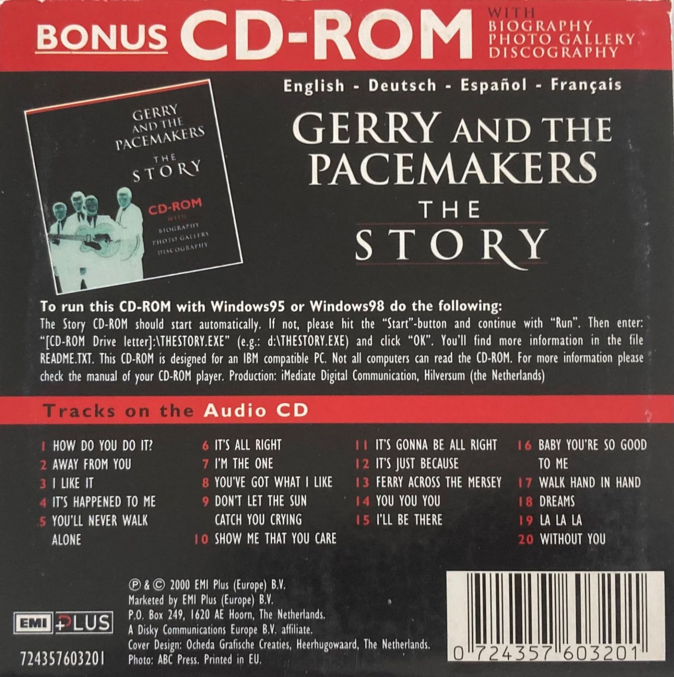 CD: GERRY AND THE PACEMAKERS - THE STORY – Usato da Poliez-Pittet venduto da Newtown-Records 1