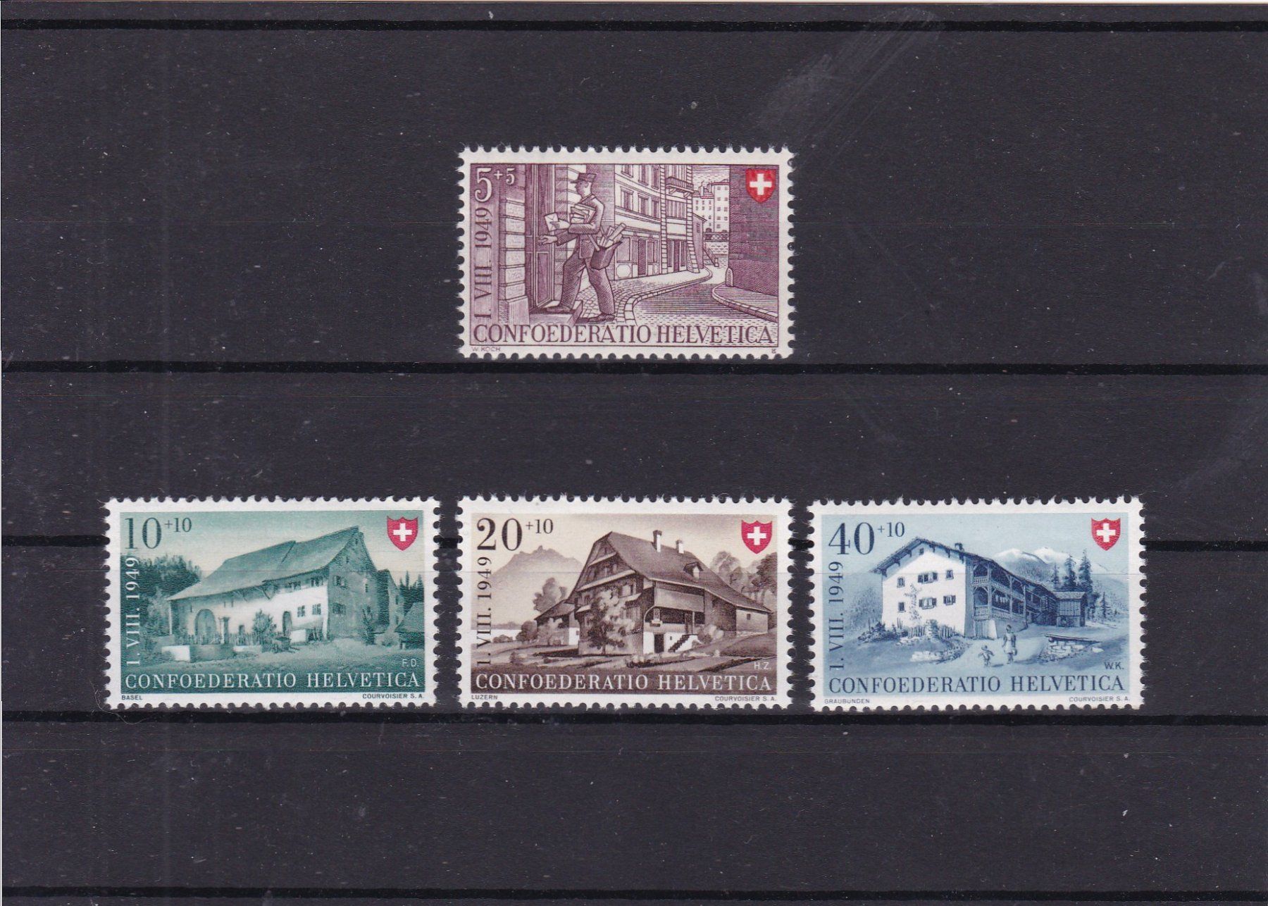 Tous les timbres: Bundesfeiermarken 1949 – Neuf (Voir description) à Gretzenbach par Sikim