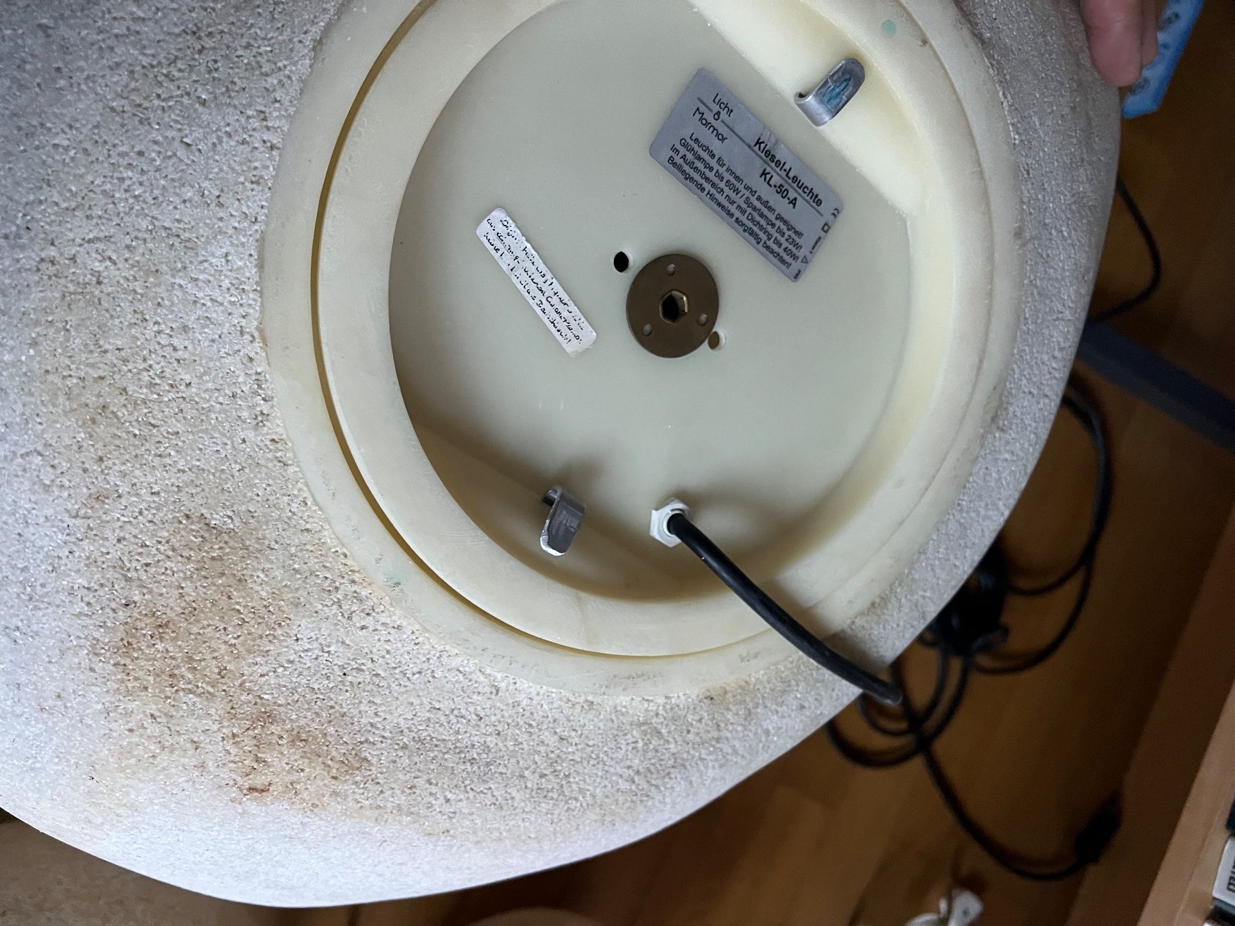 Lampade: 3 Bodenleuchten Moon Rock – Usato da Obfelden venduto da Zocci 4