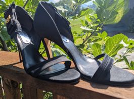 Schicke schwarze Danos Sandalen Gr. 37, neuwertig