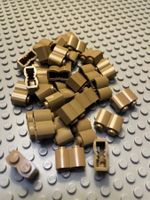 Lego 34x Mauerstein dunkel beige( 30136)