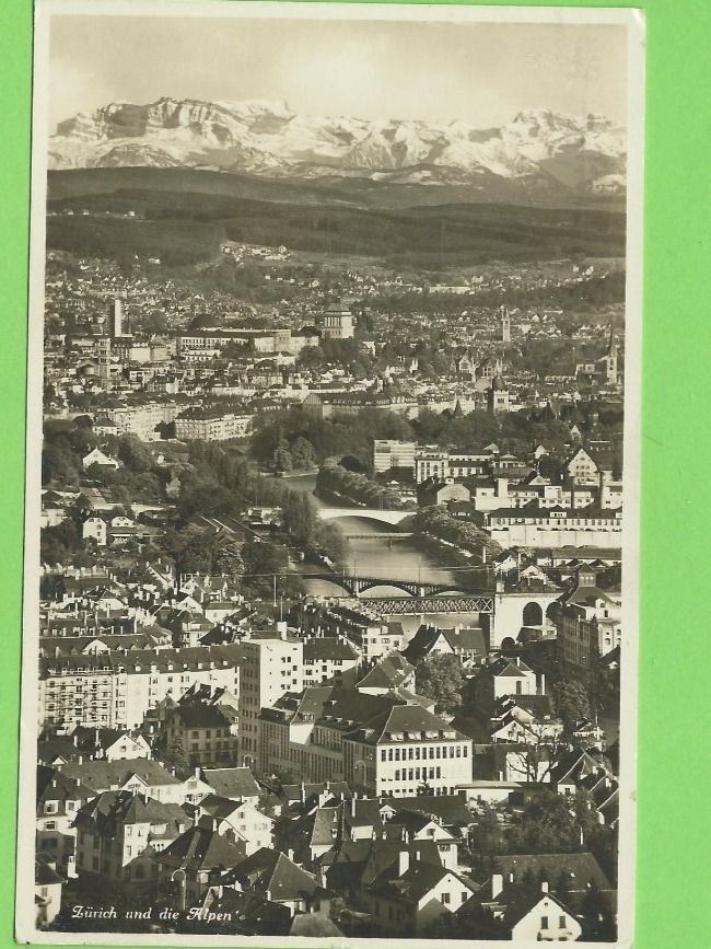 Cartoline postali: Zürich und die Alpen – Usato da Zürich venduto da t24_de