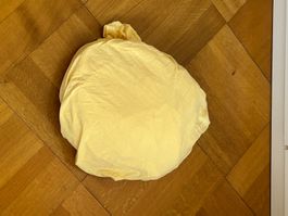 Neues Fixleintuch, Jersey-Stretch, 180/200, gelb