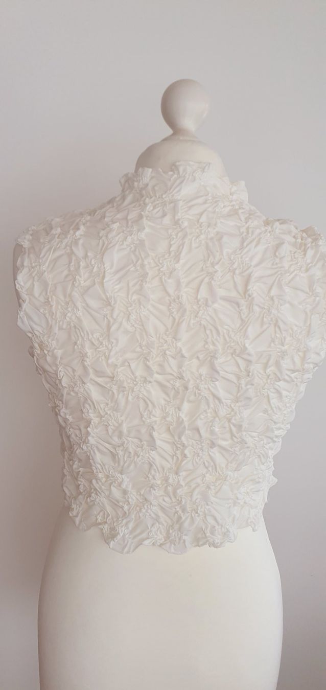 Zara Top: Top weiss, Baumwolle Gr XS/S – Usato da Stansstad venduto da InStyle8 4