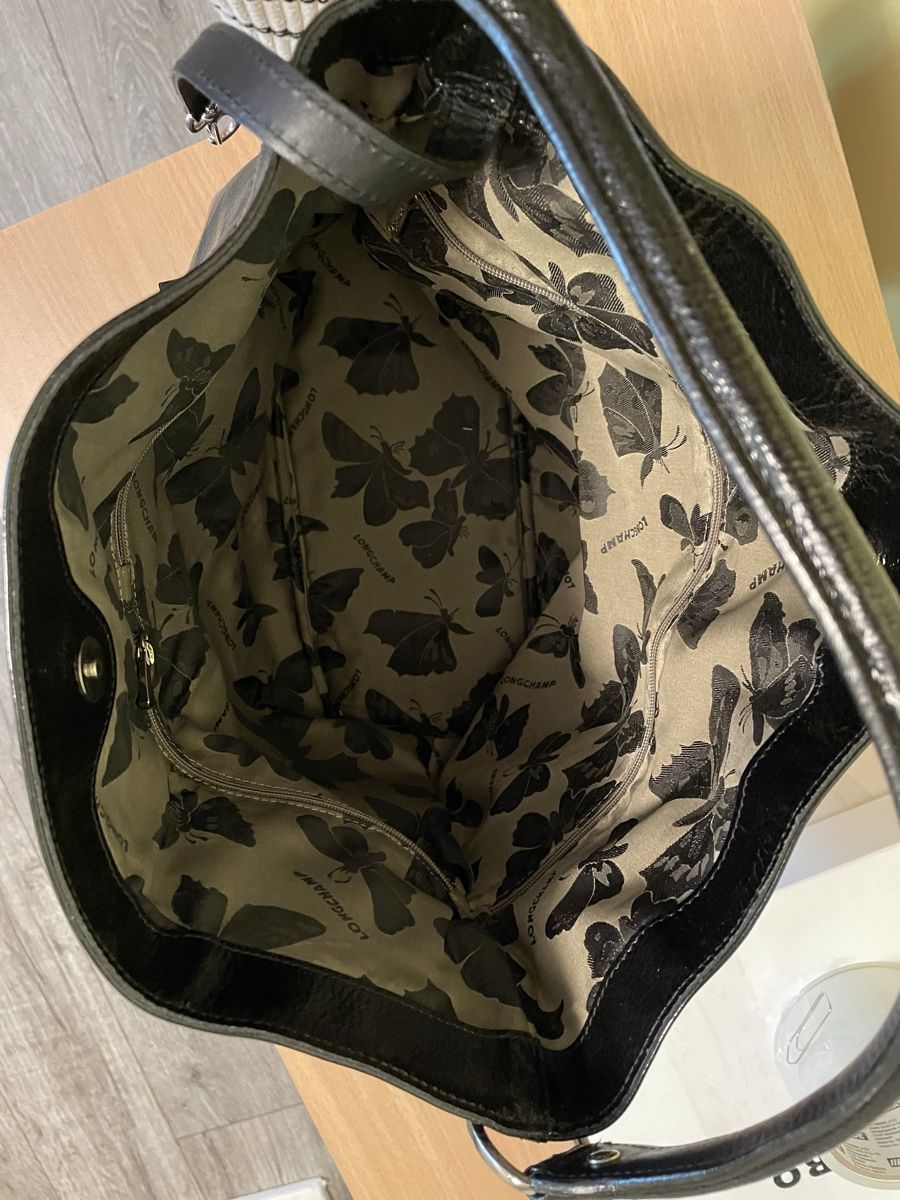 Longchamp Borse da donna: Sac Longchamp cuir verni noir – Usato da Vernayaz venduto da Veron1 7