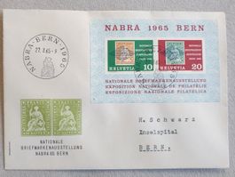 (642)   «NABRA 1965 Bern» mit Vignette