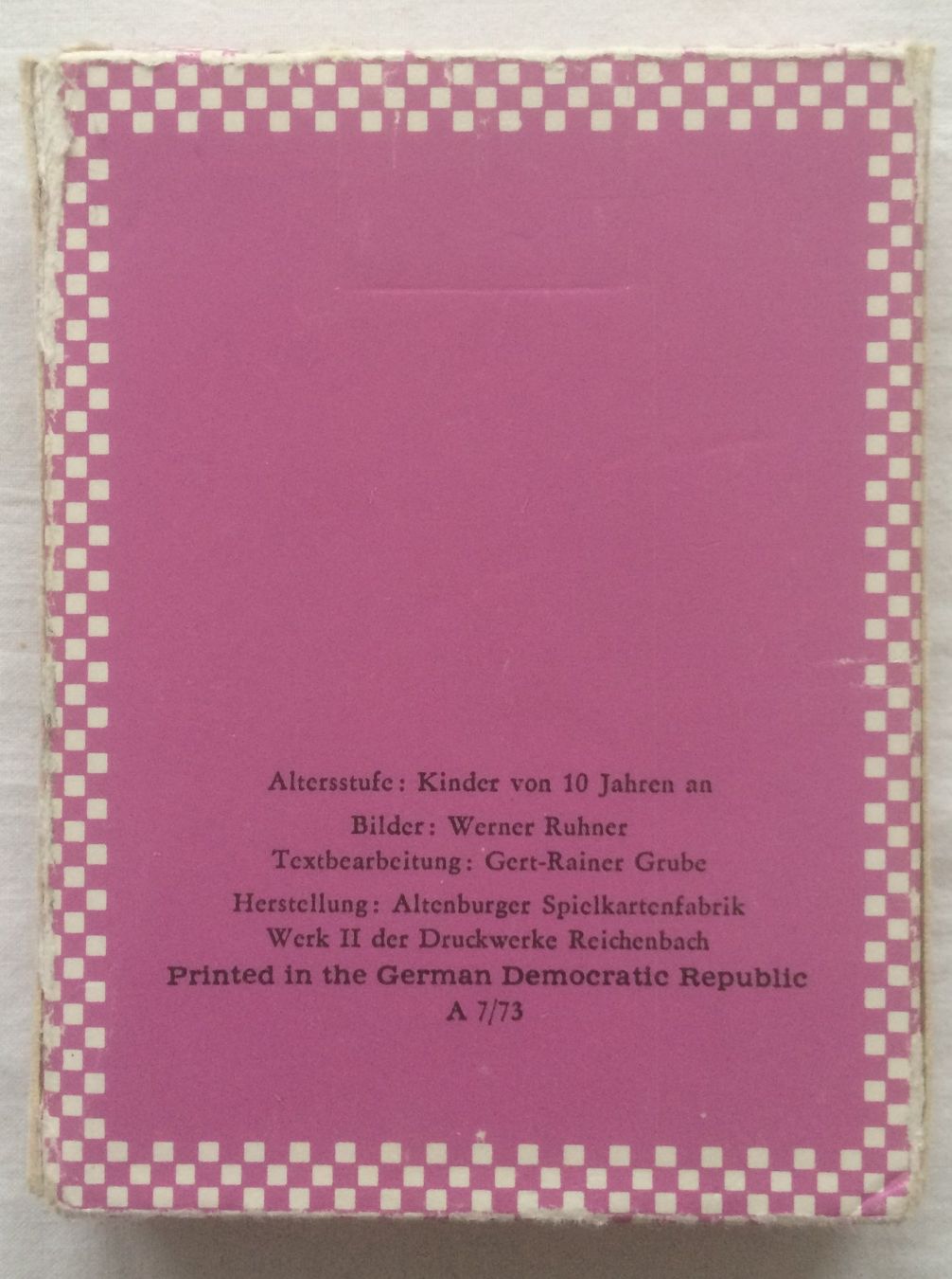 Giochi: TOM SAWYER - Quartettspiel - DDR 1973 – Usato da Schaffhausen venduto da durruti 5